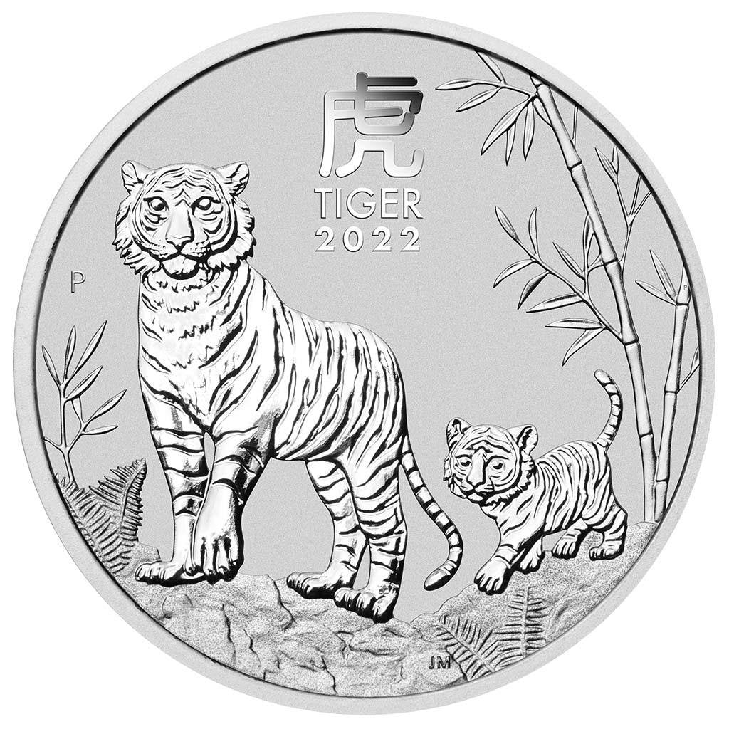 1 oz Ag - Lunar III - Rok Tygrysa 2022
