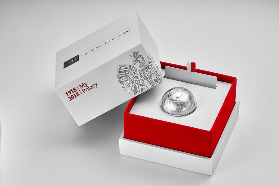 100 zł 100. rocznica odzyskania przez Polskę niepodległości kula - 2018 rok