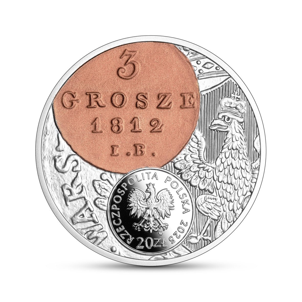 20 zł - HMP Historia monety polskiej – 3 grosze Księstwa Warszawskiego - 2025 rok